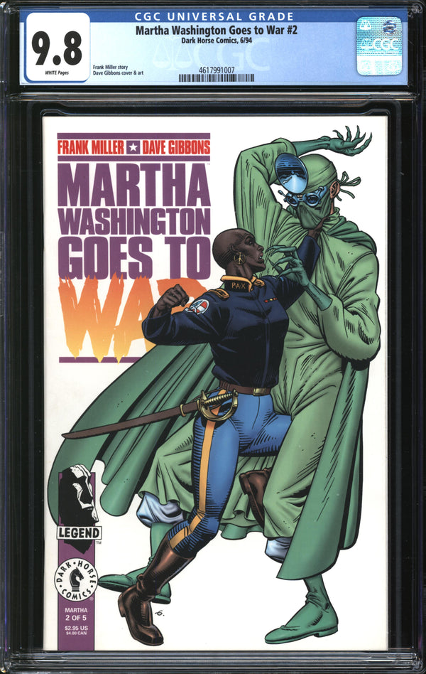 Martha Washington Goes To War (1994) #2 CGC 9.8 NM/MT