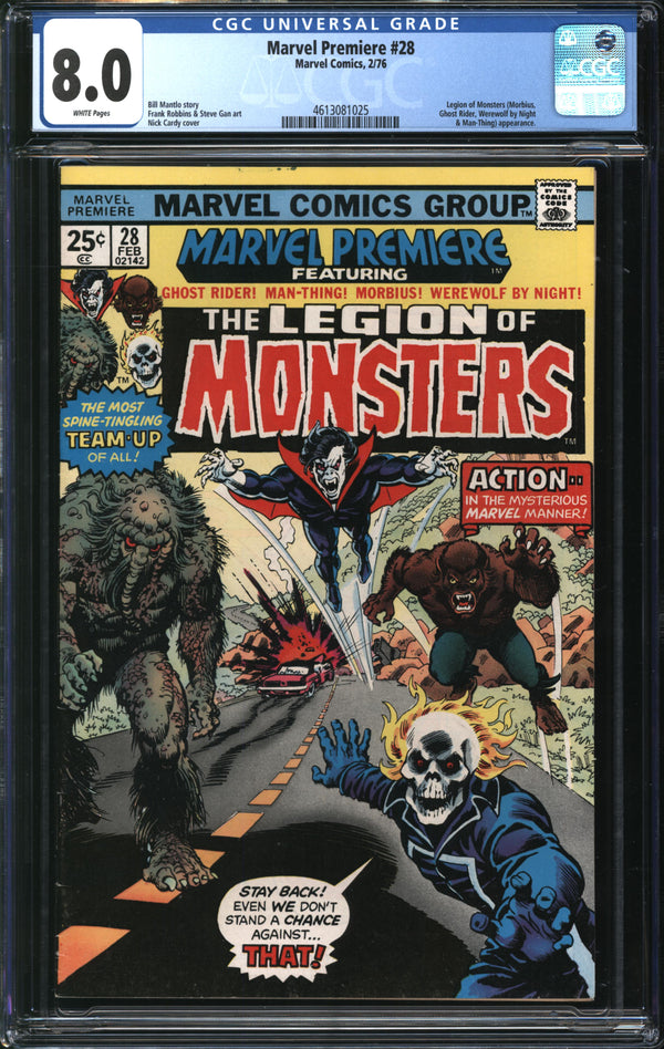 Marvel Premiere (1972) #28 CGC 8.0 VF