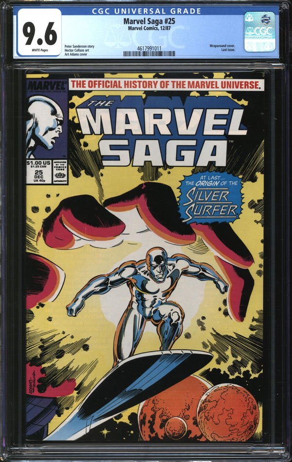 Marvel Saga (1985) #25 CGC 9.6 NM+