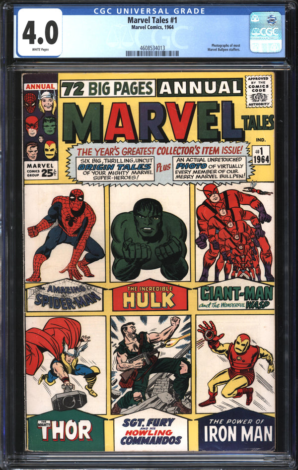 Marvel Tales (1964) #  1 CGC 4.0 VG
