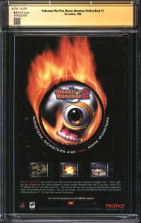 Pokemon The First Movie: Mewtwo Strikes Back (1998) #1 CGC x JSA Signature Series 8.5 VF+ Signed Veronica Taylor