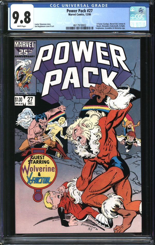 Power Pack (1984) #27 CGC 9.8 NM/MT