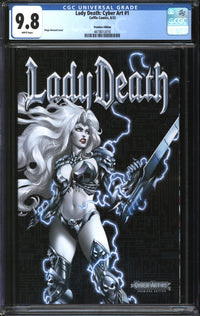 Lady Death: Cyber Art (2023) #1 Premiere Edition CGC 9.8 NM/MT