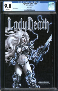Lady Death: Cyber Art (2023) #1 Premiere Edition CGC 9.8 NM/MT