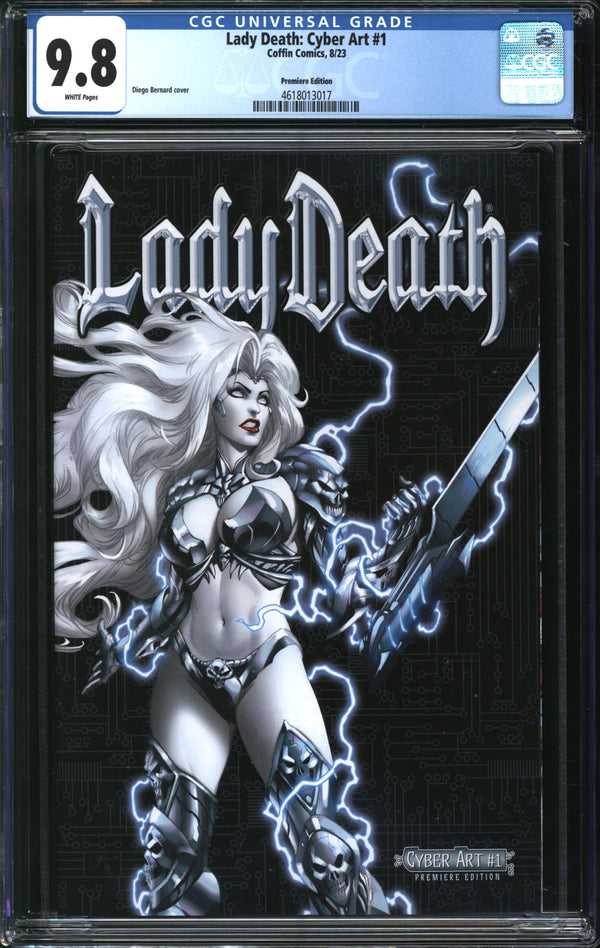Lady Death: Cyber Art (2023) #1 Premiere Edition CGC 9.8 NM/MT
