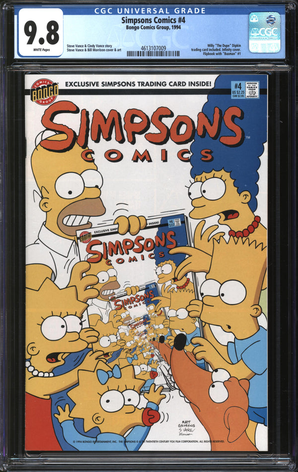 Simpsons Comics (1993) #  4 CGC 9.8 NM/MT
