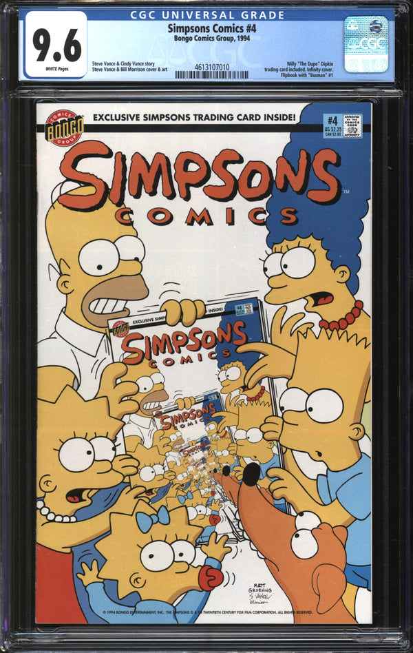 Simpsons Comics (1993) #  4 CGC 9.6 NM+