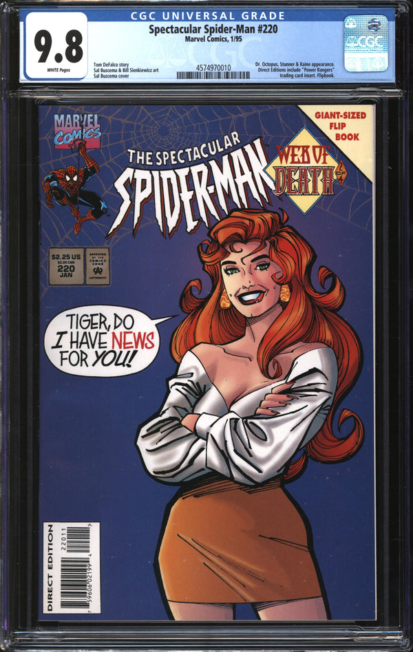 Spectacular Spider-Man (1976) #220 CGC 9.8 NM/MT