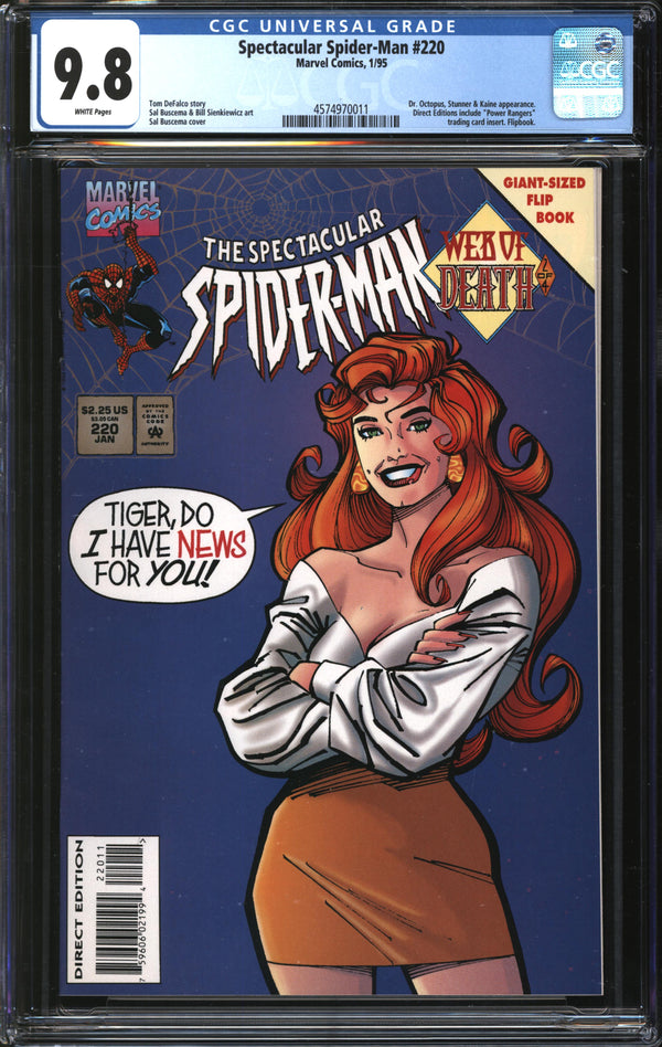 Spectacular Spider-Man (1976) #220 CGC 9.8 NM/MT