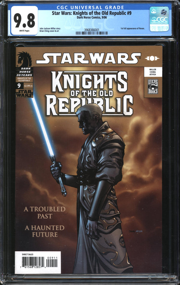 Star Wars: Knights Of The Old Republic (2006) #9 CGC 9.8 NM/MT