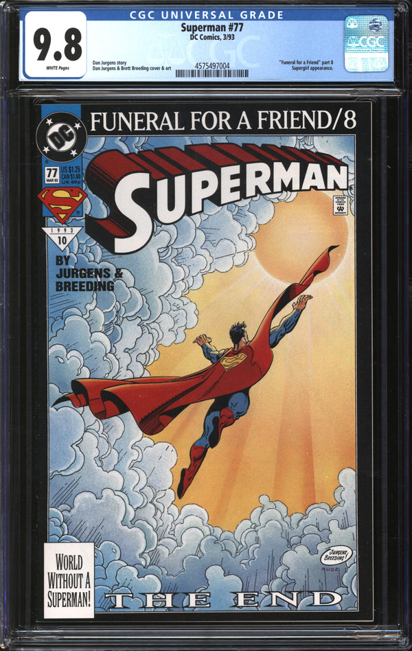 Superman (1987) # 77 CGC 9.8 NM/MT