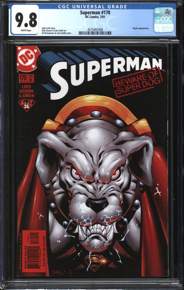 Superman (1987) #170 CGC 9.8 NM/MT