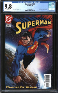 Superman (1987) #205 Michael Turner Cover CGC 9.8 NM/MT