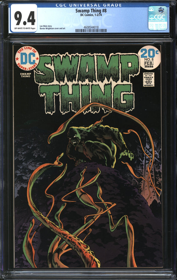 Swamp Thing (1972) # 8 CGC 9.4 NM