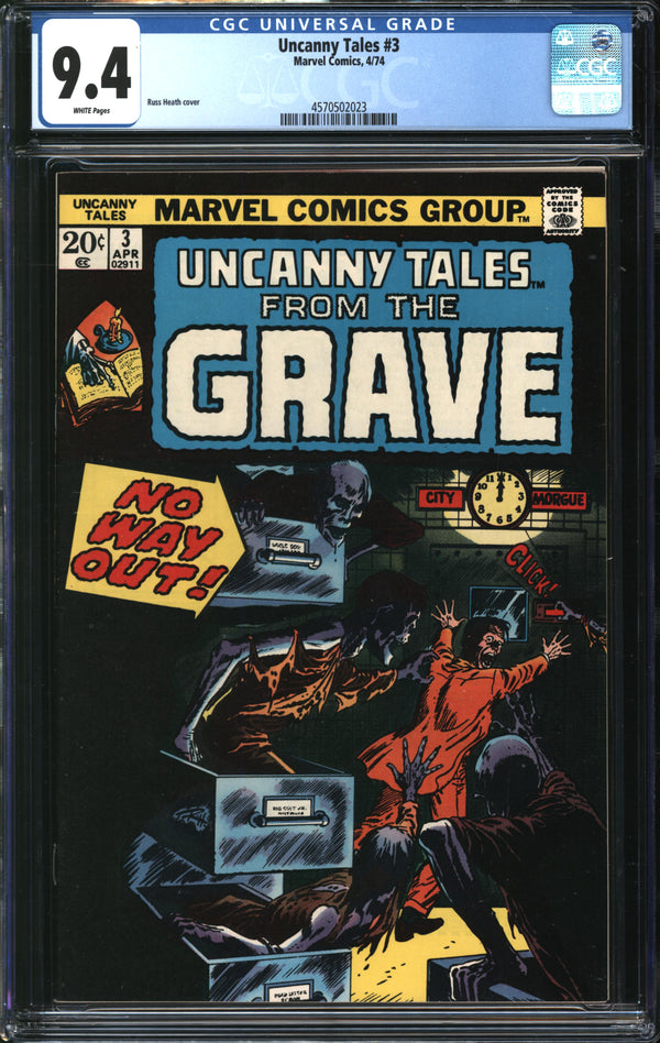Uncanny Tales (1973) #3 CGC 9.4 NM