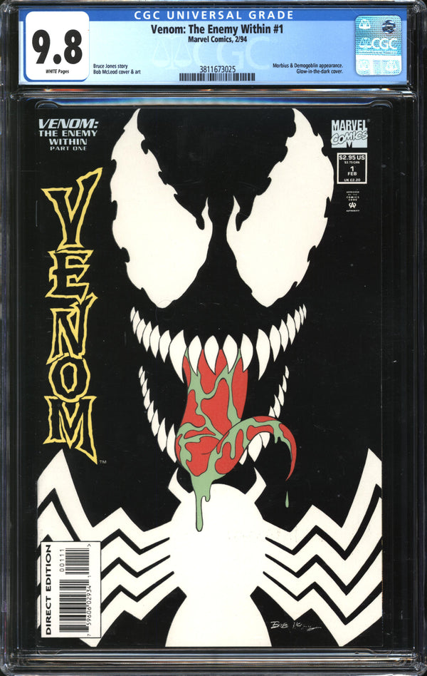 Venom: The Enemy Within (1994) #1 CGC 9.8 NM/MT