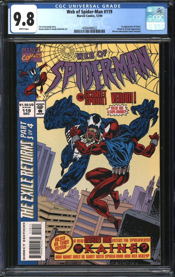 Web Of Spider-Man (1985) #119 CGC 9.8 NM/MT