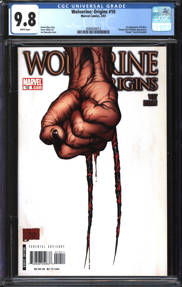 Wolverine: Origins (2006) #10 CGC 9.8 NM/MT