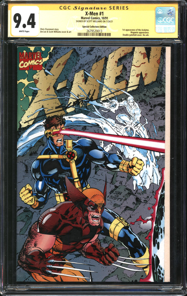 X-Men (1991) # 1 Special Collector's Edition CGC Signature Series 9.4 NM Signed Scott Williams