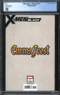 X-Men: Black - Emma Frost (2018) #1 Adam Hughes Virgin Edition CGC 9.8 NM/MT