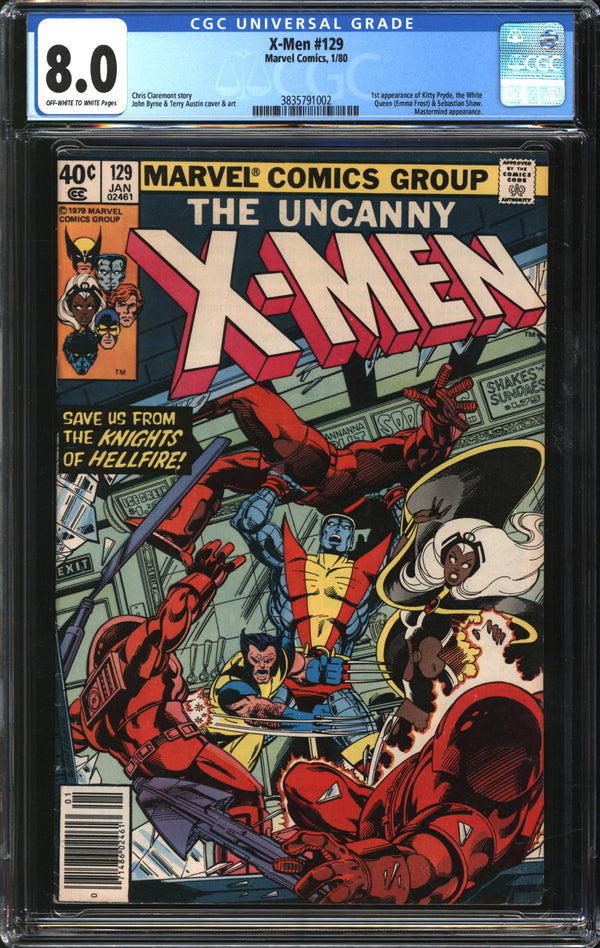 X-Men (1963) #129 CGC 8.0 Newsstand Edition VF