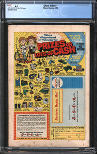 Ghost Rider (1973) #1 CGC 4.0 VG