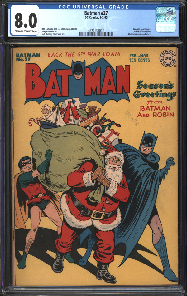 Batman (1940) # 27 CGC 8.0 VF