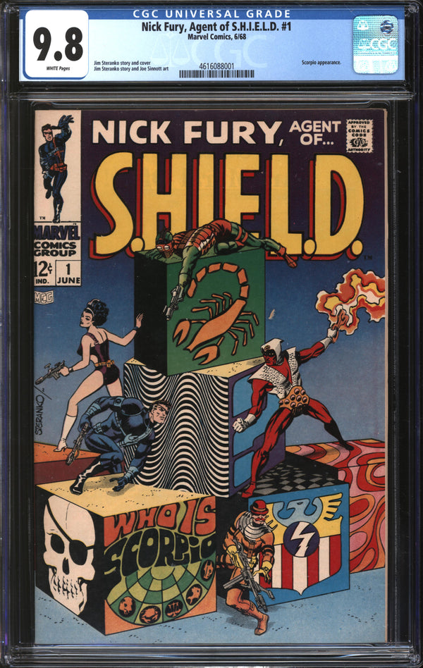 Nick Fury, Agent Of S.H.I.E.L.D. (1968) # 1 CGC 9.8 NM/MT