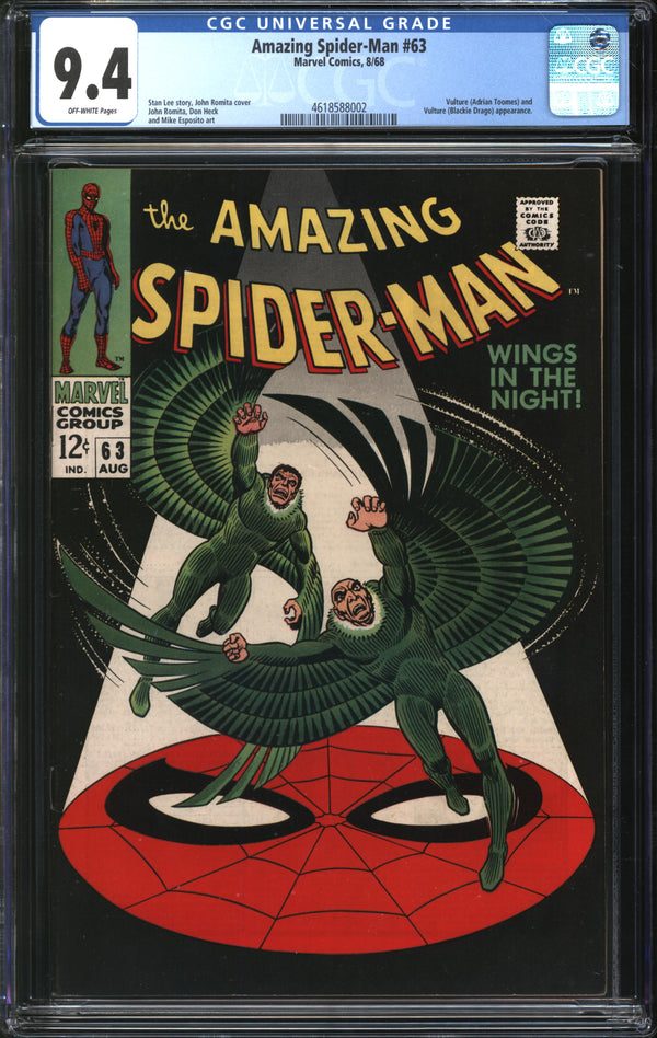 Amazing Spider-Man (1963) # 63 CGC 9.4 NM