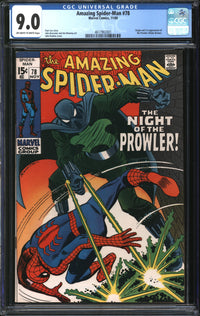 Amazing Spider-Man (1963) # 78 CGC 9.0 VF/NM