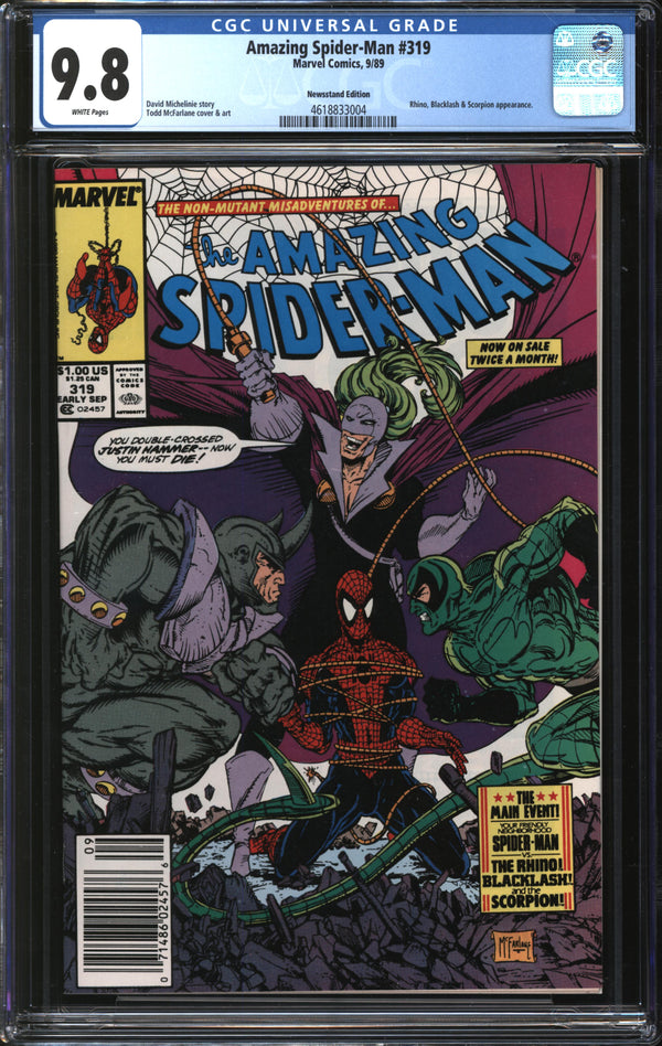 Amazing Spider-Man (1963) #319 Newsstand Edition CGC 9.8 NM/MT
