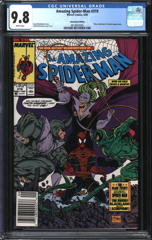 Amazing Spider-Man (1963) #319 Newsstand Edition CGC 9.8 NM/MT