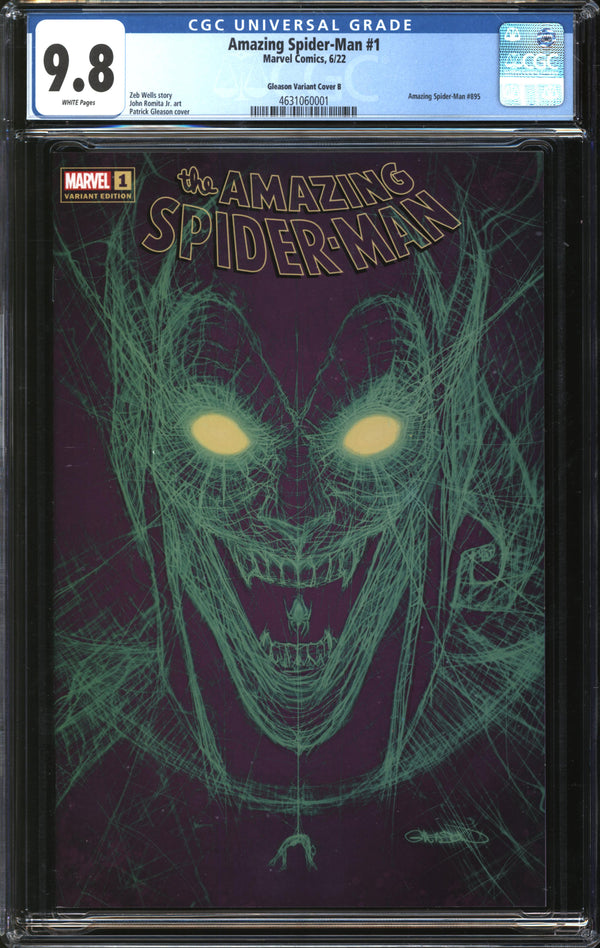 Amazing Spider-Man (2022) #1 Patrick Gleason Variant Cover B CGC 9.8 NM/MT