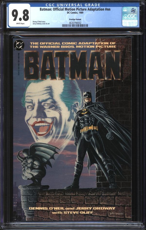 Batman: Official Motion Picture Adaptation (1989) #1 Prestige Format CGC 9.8 NM/MT
