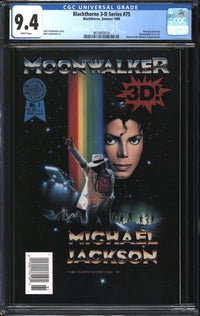 Blackthorne 3-D Series (1985) #75 (Michael Jackson's Moonwalker) CGC 9.4 NM