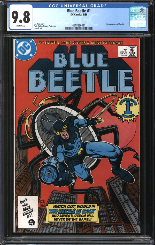 Blue Beetle (1986) #1 CGC 9.8 NM/MT