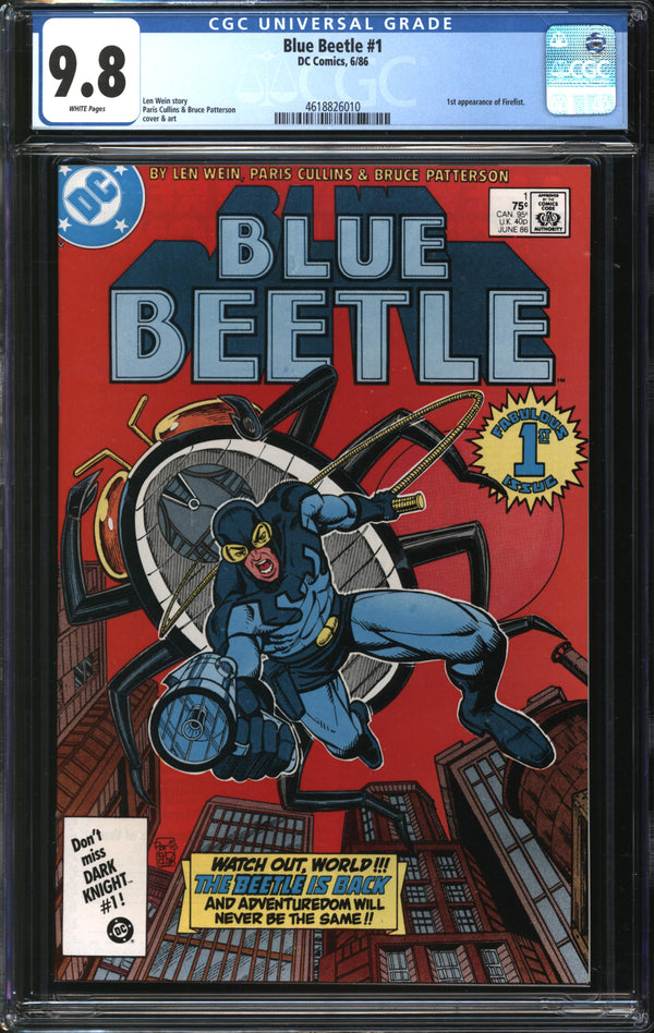 Blue Beetle (1986) #1 CGC 9.8 NM/MT
