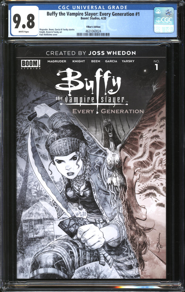 Buffy The Vampire Slayer: Every Generation (2020) #1 Filbar's Edition CGC 9.8 NM/MT