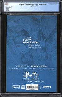 Buffy The Vampire Slayer: Every Generation (2020) #1 Filbar's Edition CGC 9.8 NM/MT