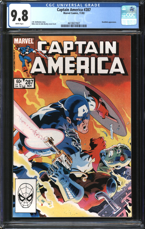 Captain America (1968) #287 CGC 9.8 NM/MT