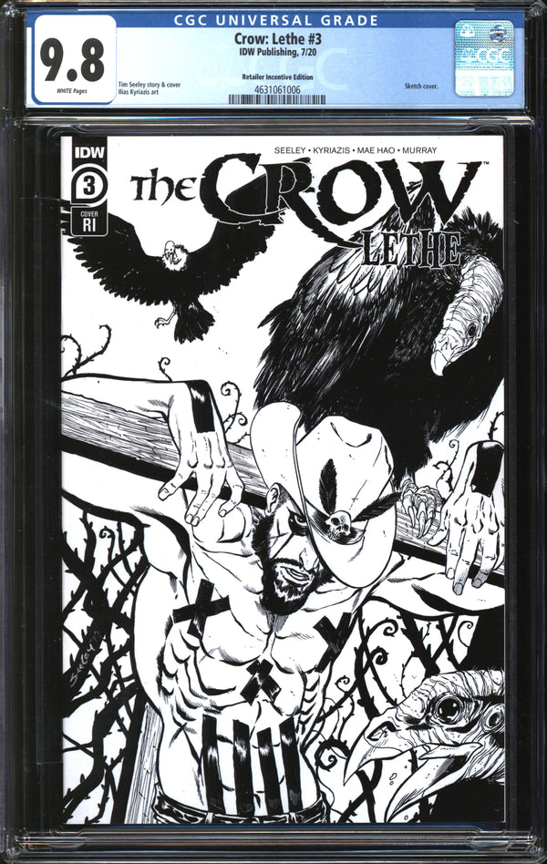 Crow, The: Lethe (2020) #3 Retailer Incentive Edition CGC 9.8 NM/MT
