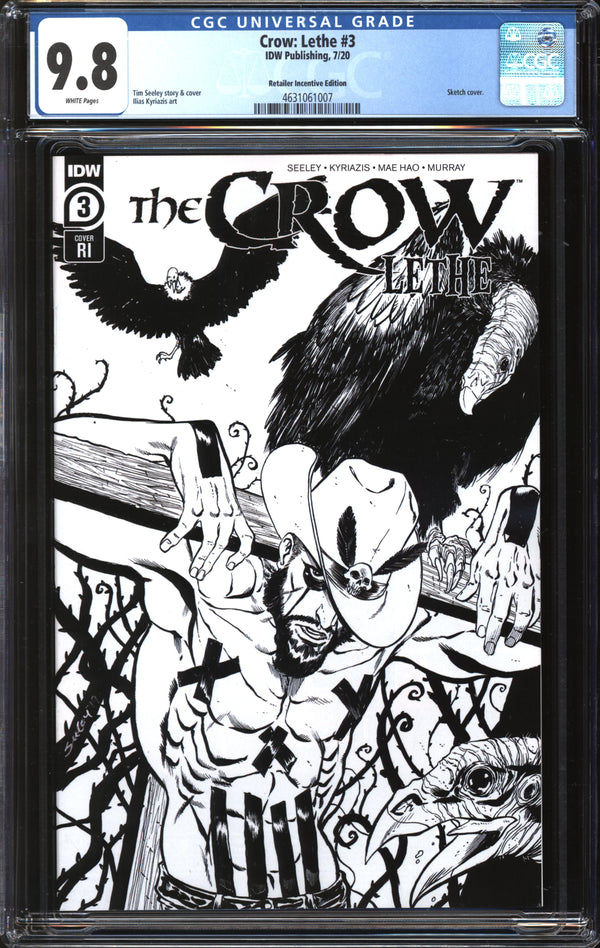 Crow, The: Lethe (2020) #3 Retailer Incentive Edition CGC 9.8 NM/MT