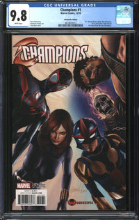 Champions (2016) #1 Greg Horn Wonderific Edition CGC 9.8 NM/MT