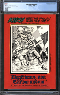 Cocaine Comix (1975) #1 Second Printing CGC 9.0 VF/NM