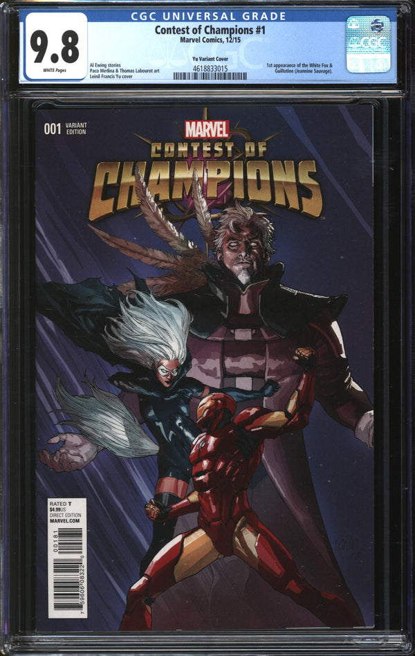 Contest Of Champions (2015) #1 Leinil Yu Variant CGC 9.8 NM/MT