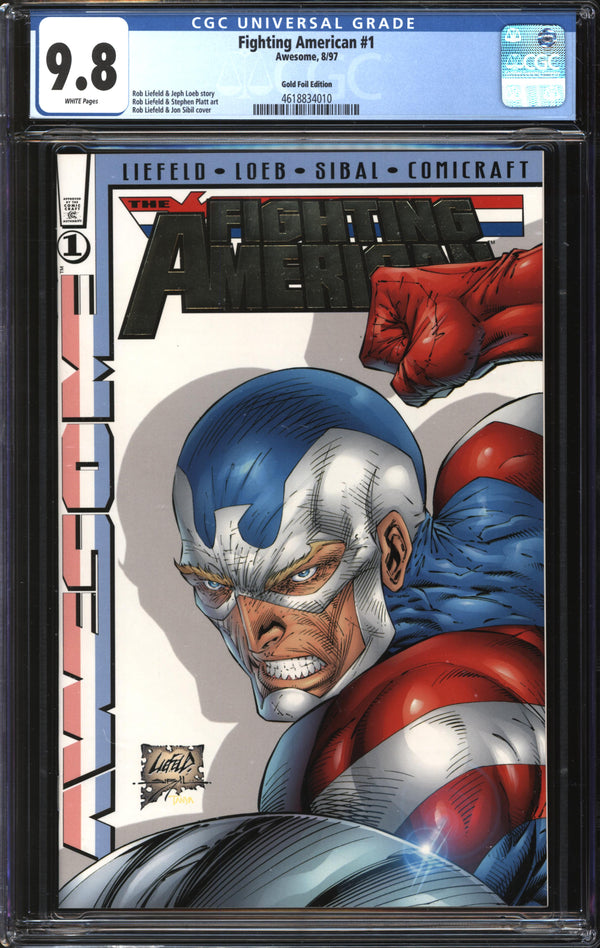Fighting American (1997) #1 Gold Foil Edition CGC 9.8 NM/MT