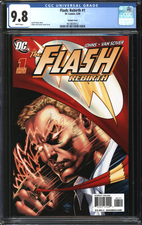 Flash: Rebirth (2009) #1 Variant Cover CGC 9.8 NM/MT