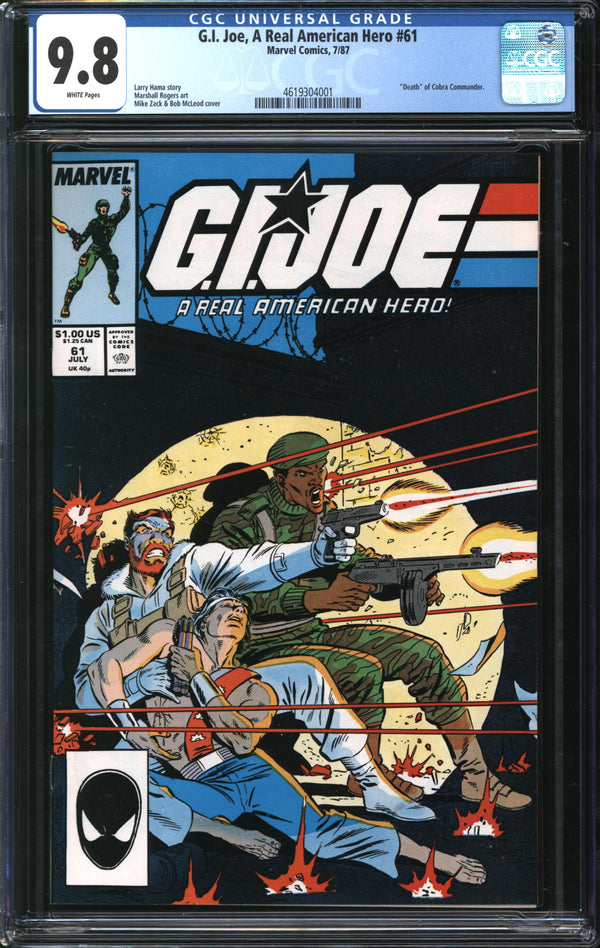 G.I. Joe, A Real American Hero (1982) # 61 CGC 9.8 NM/MT