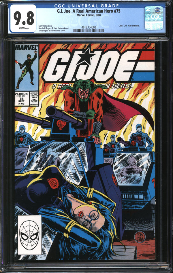 G.I. Joe, A Real American Hero (1982) # 75 CGC 9.8 NM/MT