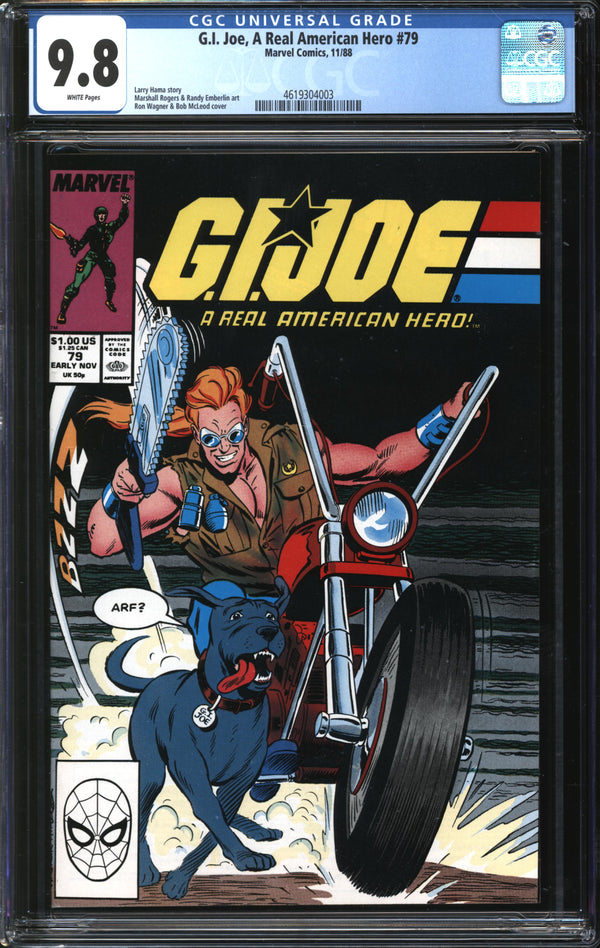 G.I. Joe, A Real American Hero (1982) # 79 CGC 9.8 NM/MT